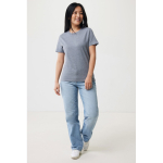 Unisex-T-Shirt aus 100 % Baumwolle, Regular Fit, 180 g/m², Iqoniq farbe hellgrau fünfte Ansicht mit Modell