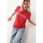 Unisex-T-Shirt aus 100 % Baumwolle, Regular Fit, 180 g/m², Iqoniq farbe korallenrot