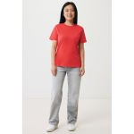 Unisex-T-Shirt aus 100 % Baumwolle, Regular Fit, 180 g/m², Iqoniq farbe korallenrot