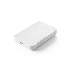 Magnetische ABS-Powerbank zum Anbringen am Handy, 5.000 mAh farbe weiß