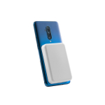 ABS-Powerbank, ideal zur Befestigung hinter dem Handy, 10.000 mAh farbe weiß vierte Ansicht