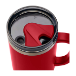 Becher mit Strohhalm und doppelwandiger Luftisolierung 1,2L farbe rot Detailansicht 1