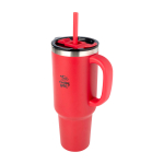 Doppelwandiger Becher aus Kupfer, vakuumisoliert, 1,2 L Ansicht mit Tampondruck