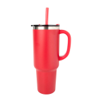 Doppelwandiger Becher aus Kupfer, vakuumisoliert, 1,2 L Seitenansicht