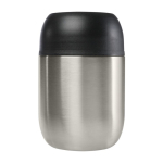 Brotdose aus recyceltem Edelstahl mit doppelter Wand, 480 ml farbe silber zweite Vorderansicht
