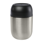 Brotdose aus recyceltem Edelstahl mit doppelter Wand, 480 ml farbe silber