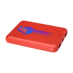 Dünne Powerbank aus recyceltem Kunststoff, 5.000 mAh