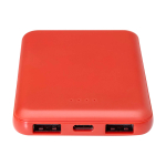 Dünne Powerbank aus recyceltem Kunststoff, 5.000 mAh zweite Ansicht