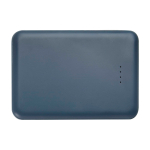 Dünne Powerbank aus recyceltem Kunststoff, 5.000 mAh dritte Vorderansicht