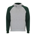 Zweifarbiger Kinder-Hoodie 280 g/m² Roly Badet farbe flaschengrün