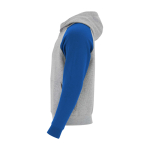 Zweifarbiger Kinder-Hoodie 280 g/m² Roly Badet farbe köngisblau Seitenansicht