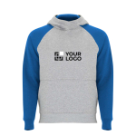 Zweifarbiger Kinder-Hoodie 280 g/m² Roly Badet Ansicht mit Druckbereich