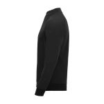 Langarm-Kinder-Sweatshirt mit Logo, 200 g/m2 Roly farbe schwarz Seitenansicht