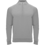 Langarm-Kinder-Sweatshirt mit kurzem Reißverschluss, 200 g/m² Roly farbe grau