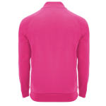 Langarm-Kinder-Sweatshirt mit kurzem Reißverschluss, 200 g/m² Roly farbe neonrosa zweite Rückansicht