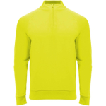 Langarm-Kinder-Sweatshirt mit kurzem Reißverschluss, 200 g/m² Roly farbe neongelb