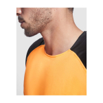 Zweifarbiges Kinder-Sportshirt kurzarm 140 g/m² Roly Bugatti farbe neongelb Lifestyle-Bild 2