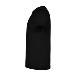 Kurzarm-Kinder-T-Shirt aus Baumwolljersey, 165 g/m2 Roly farbe schwarz Seitenansicht