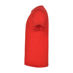 Kurzarm-Kinder-T-Shirt aus Baumwolljersey, 165 g/m2 Roly farbe rot Seitenansicht