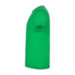 Kurzarm-Kinder-T-Shirt aus Baumwolljersey, 165 g/m2 Roly farbe grün Seitenansicht