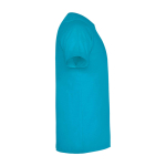 Kurzarm-Kinder-T-Shirt aus Baumwolljersey, 165 g/m2 Roly farbe türkis zweite Seitenansicht
