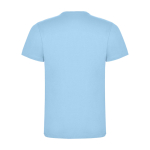 Kurzarm-Kinder-T-Shirt aus Baumwolljersey, 165 g/m2 Roly farbe hellblau zweite Rückansicht