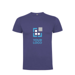 Kurzarm-Kinder-T-Shirt aus Baumwolljersey, 165 g/m2 Roly Ansicht mit Druckbereich