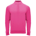 Sportpullover aus Polyester mit halbem Reißverschluss, 200 g/m², Roly farbe neonrosa