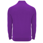 Sportpullover aus Polyester mit halbem Reißverschluss, 200 g/m², Roly farbe lila zweite Rückansicht