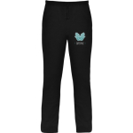 Unisex-Hose aus Baumwolle und Polyester, Regular Fit, 280 g/m², Roly farbe schwarz Ansicht mit Siebdruck