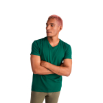 Kurzarm-T-Shirt aus Baumwolle für Herren, 155 g/m2, Roly farbe schwarz Lifestyle-Bild