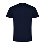 Kurzarm-T-Shirt aus Baumwolle für Herren, 155 g/m2, Roly farbe marineblau zweite Rückansicht