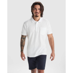Unisex-Piqué-Polo aus Baumwolle und Polyester, 190 g/m², Roly farbe weiß