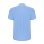 Herren-Piqué-Polo aus Materialmix, 190 g/m2, Roly farbe hellblau zweite Rückansicht