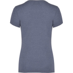 Damen-Shirt aus Baumwolle und Polyester, 150 g/m2, Roly farbe blau mamoriert zweite Rückansicht