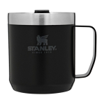 Thermobecher aus Stahl und Tritan, Stanley Classic, 350 ml farbe schwarz zweite Vorderansicht
