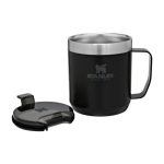 Thermobecher aus Stahl und Tritan, Stanley Classic, 350 ml farbe schwarz