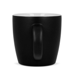 Keramiktasse mit matter Oberfläche in mehreren Farben 350ml farbe schwarz dritte Ansicht