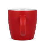 Keramiktasse mit matter Oberfläche in mehreren Farben 350ml farbe rot dritte Ansicht