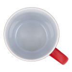 Keramiktasse mit matter Oberfläche in mehreren Farben 350ml farbe rot fünfte Ansicht