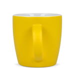 Keramiktasse mit matter Oberfläche in mehreren Farben 350ml farbe gelb dritte Ansicht