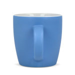 Keramiktasse mit matter Oberfläche in mehreren Farben 350ml farbe hellblau dritte Ansicht