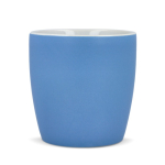 Keramiktasse mit matter Oberfläche in mehreren Farben 350ml farbe hellblau vierte Ansicht