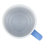 Keramiktasse mit matter Oberfläche in mehreren Farben 350ml farbe hellblau fünfte Ansicht
