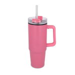 Edelstahlbecher, der in jeden Getränkehalter passt, 800 ml farbe rosa
