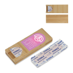 Bambus-Etui mit 10 Pflastern für Erste Hilfe