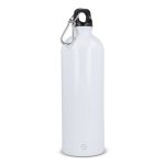 Flasche aus recyceltem Edelstahl in Metallic-Farben, 750 ml farbe weiß