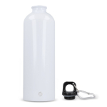 Flasche aus recyceltem Edelstahl in Metallic-Farben, 750 ml farbe weiß fünfte Ansicht