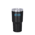 Thermobecher aus Edelstahl mit Spender im Deckel, 530 ml Ansicht mit Druckbereich