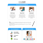 Liniertes unendliches Notizbuch mit flexiblem Cover und Stift, A5